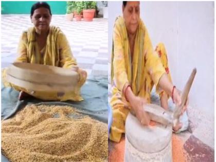 Video of Rabri Devi grinding grains in a flour mill is going viral, Tejashwi wrote an emotional post | VIDEO: राबड़ी देवी का चक्की में अनाज पीसते वीडियो हो रहा है वायरल, तेजस्वी ने लिखा भावनात्मक पोस्ट Video of Rabri Devi grinding grains in a flour mill is going viral, Tejashwi wrote an emotional post | VIDEO: राबड़ी देवी का चक्की में अनाज पीसते वीडियो हो रहा है वायरल, तेजस्वी ने लिखा भावनात्मक पोस्ट