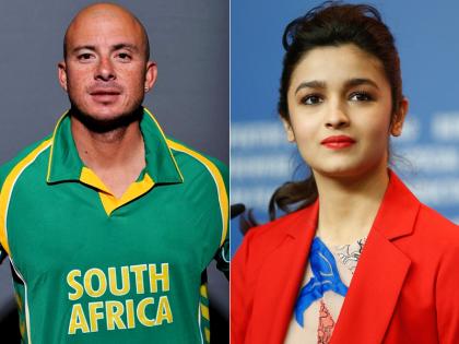 Herschelle Gibbs shares Alia Bhatt GIF, says No idea who the lady is, actress reacts with a emoji | हर्शल गिब्स ने शेयर किया आलिया भट्ट का जिफ, कहा, नहीं जानता 'ये महिला कौन हैं', आलिया ने ऐसे दिया शानदार जवाब