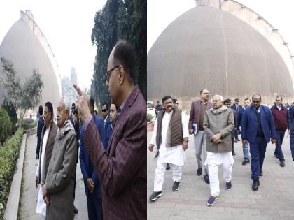 Bihar: गोलघर देखने पहुंचे नीतीश कुमार, इतिहास की कहानी बयां करती है इमारत