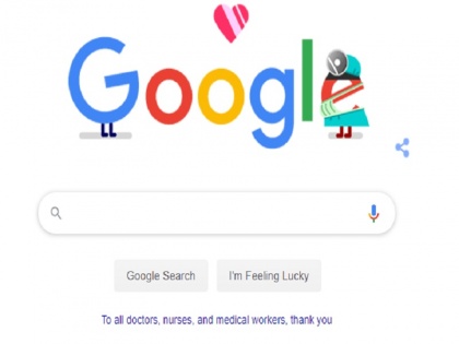Google Doodle for 13th April Amid coronavirus to thank doctors, nurses and medical workers | Google Doodle: गूगल ने बनाया खास डूडल, कोरोना वायरस से लड़ने में मदद कर रहे लोगों का किया धन्यवाद