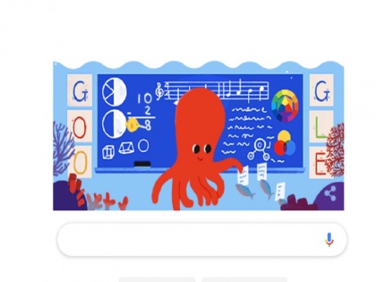 Teachers Day Google doodle, google dedicates doodle to dr sarvepalli Radhakrishnan birth anniversary india celebrates teachers day 2019 | Teachers' Day 2019: शिक्षक दिवस पर गूगल ने पेश किया ये खास डूडल, ऑक्टोपस को बनाया टीचर