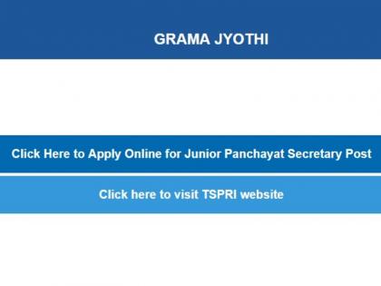 tspri.cgg.gov.in Apply Online for Junior Panchayat Secretary Post at official website | ग्राम ज्योति में निकली जुनियर पंचायत सेक्रेटरी पोस्ट पर भर्तियां, ऑनलाइन होंगे आवेदन
