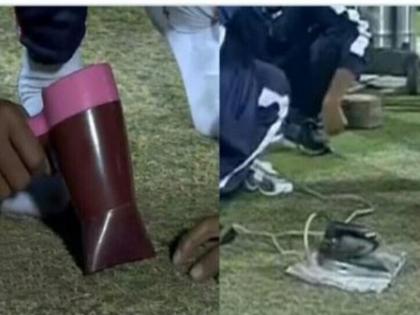 Ind vs SL: vacuum cleaner, Hair dryer and steam iron fail to save rain-hit India and Sri Lanka 1st T20 clash | Ind vs SL: पिच को सुखाने के लिए किया गया हेयर ड्रायर और स्टीम आयरन का इस्तेमाल, फिर भी नहीं हो पाया मैच