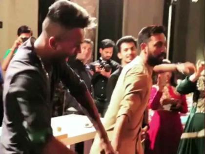Hardik Pandya rocks the dance floor in brother Krunal Mehendi Function | भाई क्रुनाल के मेंहदी फंक्शन में जमकर थिरके हार्दिक पंड्या, वीडियो वायरल