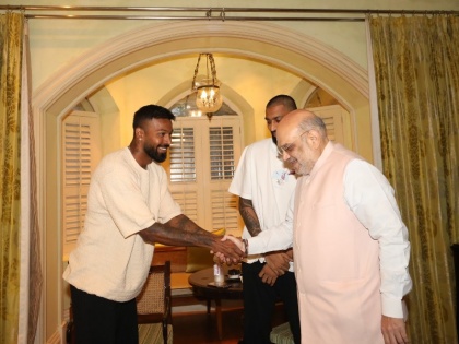 Hardik Pandya, brother Krunal meet Home Minister Amit Shah at his residence | हार्दिक और क्रुणाल पांड्या ने अमित शाह से की मुलाकात, केंद्रीय गृहमंत्री से मिलकर गदगद हुए टी20 के कप्तान