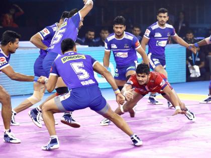 Pro Kabaddi League 2019: Haryana Steelers beat Dabang Delhi by 47-25 | PKL 2019: लगातार 8 जीत के बाद हारी दिल्ली की टीम, नवीन कुमार के सुपर 10 के बावजूद हरियाणा स्टीलर्स ने 47-25 से दी मात
