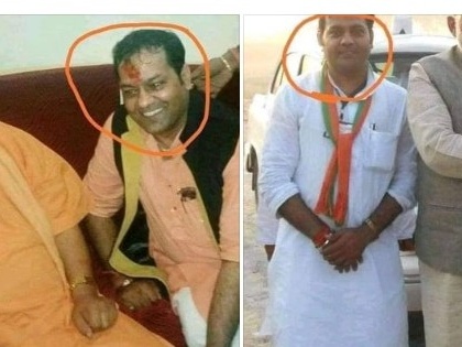 no, this man is not father of Hathras rape accused with cm yogi in viral photo | Fact Check: सीएम योगी के साथ फोटो में दिख रहा व्यक्ति हाथरस रेप आरोपी का पिता है?, ये है तस्वीर की सच्चाई