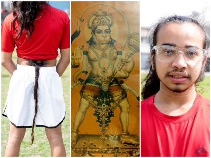 Nepalese boy Deshant Adhikari grew 70cm long tail youth went viral Tik Tok viral videos people told Hanuman reincarnation Shivaji | वीडियो: नेपाली लड़के ने उगाई 70 सेंटीमीटर लंबी पूंछ, युवक के टिक-टॉक पर वायरल होने पर लोगों ने बताया हमुमान का पुनर्जन्म-शिवाजी
