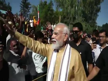 Himachal pradesh people raised slogan sher Aaya Sher Aaya for PM Modi iiit una | देखें वीडियो: हिमाचल में पीएम मोदी को देख लोगों ने लगाया 'शेर आया, शेर आया...' का नारा, किया ऐसे स्वागत