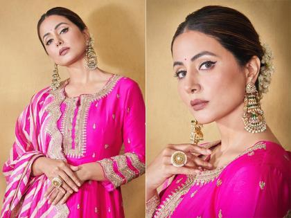 Hina khan Photos: देसी लुक में छाया हिना खान का ग्लैमरस अंदाज, इंटरनेट पर तस्वीरें हुईं वायरल