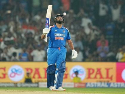 Rohit Sharma MOST SIXES IN MEN’S ODIs Shahid Afridi 351 Rohit Sharma 332 Chris Gayle 331 Sanath Jayasuriya 270 MS Dhoni 229 sixes see list Sharma sets record | Rohit Sharma IND vs ENG: विश्व रिकॉर्ड से 20 छक्के दूर?, चैंपियंस ट्रॉफी में पाकिस्तानी दिग्गज के पीछे छोड़ेंगे हिटमैन, देखें टॉप-5 आंकड़े