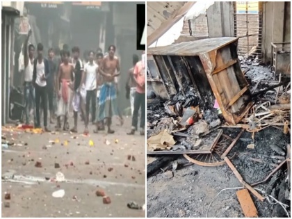 Prophet controversy Howrah protesters pelted stones at police in Panchla Bazaar shop set on fire | पैगंबर विवादः हावड़ा में प्रदर्शनकारियों ने जलाया भाजपा का दफ्तर, पांचला बाजार में दुकान में लगाई आग, पुलिसकर्मियों पर हुआ पथराव