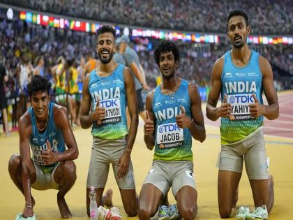 Indian athletes break Asian record in 4x400m relay team, PM Modi shares video | WATCH: भारतीय एथलीटों ने 4x400 मीटर रिले टीम ने एशियाई रिकॉर्ड तोड़ा, प्रधानमंत्री मोदी शेयर किया वीडियो Indian athletes break Asian record in 4x400m relay team, PM Modi shares video | WATCH: भारतीय एथलीटों ने 4x400 मीटर रिले टीम ने एशियाई रिकॉर्ड तोड़ा, प्रधानमंत्री मोदी शेयर किया वीडियो