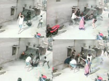 Neighbor attacks owner and pet due to dog in Hyderabad video of attack goes viral | कुत्ते के कारण मचा घमासान, पड़ोसी ने मालिक और पालतू जानवर पर किया हमला, मारपीट का वीडियो वायरल