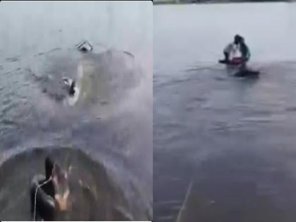 Hyderabad Father along with 3 children jumped the car into the lake intention was to commit suicide See how people saved their lives | Hyderabad: 3 बच्चों समेत पिता ने झील में कूदा दी कार, आत्महत्या का था इरादा; देखें लोगों ने कैसे बचाई जान Hyderabad Father along with 3 children jumped the car into the lake intention was to commit suicide See how people saved their lives | Hyderabad: 3 बच्चों समेत पिता ने झील में कूदा दी कार, आत्महत्या का था इरादा; देखें लोगों ने कैसे बचाई जान