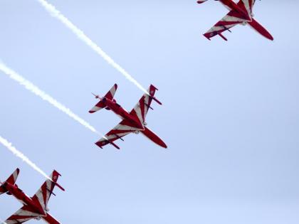 IAF AIRSHOW IN PATNA live Remembering revolution 1857 Air show organised first time in Bihar former Union Minister Rajiv Pratap Rudy called it historic | IAF AIRSHOW IN PATNA: 1857 की क्रांति की याद?, बिहार में पहली बार एयर शो का आयोजन, पूर्व केंद्रीय मंत्री राजीव प्रताप रूडी ने कहा ऐतिहासिक