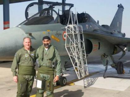 US Air force Chief flew Tejas, made in India aircraft in Jodhpur | अमेरिकी वायुसेना प्रमुख ने जोधपुर में भरी 'तेजस' उड़ान, अभी तक कोई विदेशी ऐसा नहीं कर पाया था US Air force Chief flew Tejas, made in India aircraft in Jodhpur | अमेरिकी वायुसेना प्रमुख ने जोधपुर में भरी 'तेजस' उड़ान, अभी तक कोई विदेशी ऐसा नहीं कर पाया था