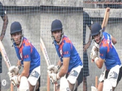 Ibrahim Ali Khan Playing Cricket, pics goes viral, reminds Fans of Mansur Ali Khan Pataudi | सैफ के बेटे इब्राहिम अली खान की क्रिकेट खेलते हुए तस्वीरें वायरल, फैंस को उनमें नजर आई दादा टाइगर पटौदी की झलक
