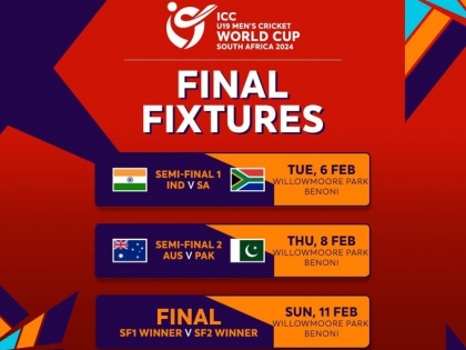 Icc Under 19 World Wup Semi final 2024 All you need to know for U19 World Cup semi-finals team india vs South Africa on 6th February Australia vs Pakistan on 8th, final match on 11th February | Icc Under 19 World Wup Semi final 2024: भारत के सामने 6 फरवरी को दक्षिण अफ्रीका और ऑस्ट्रेलिया को 8 को टक्कर देंगे पाकिस्तान के सूरमा, 11 फरवरी को फाइनल मुकाबला
