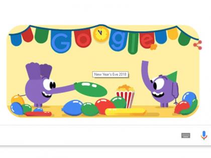 New Year's Eve 2018: Google made a special doodle On the farewell year of 2018 | New Year's Eve 2018: साल 2018 की विदाई पर गूगल ने डूडल बनाकर दिया ये खास संदेश New Year's Eve 2018: Google made a special doodle On the farewell year of 2018 | New Year's Eve 2018: साल 2018 की विदाई पर गूगल ने डूडल बनाकर दिया ये खास संदेश