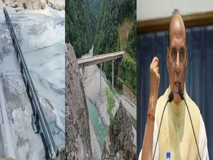 India-China tension: 44 bridges ready in 7 states Rajnath Singh inaugurated 22 bridges on China border alone | भारत-चीन तनावः 7 राज्यों में 44 पुल तैयार, राजनाथ सिंह ने किया उद्घाटन, 22 पुल अकेले चीन की सीमा पर