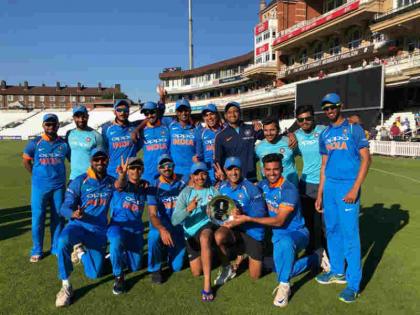 Rishabh Pant and Bowlers Guide India A to beat England Lions by 5 Wickets to Win Tri-series | ऋषभ पंत, गेंदबाजों के आगे अंग्रेज पस्त, भारत-ए ने इंग्लैंड लायंस को हरा ट्राई सीरीज पर किया कब्जा