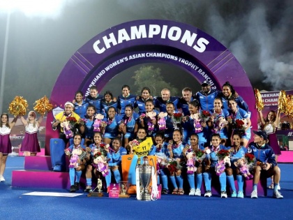 India lifts Women’s Asian Champions Trophy title after thumping win over clinched a 4-0 win against Japan final | Women’s Asian Champions Trophy Title: भारत ने फाइनल में जापान को 4-0 से रौंदकर 2016 के बाद दूसरा खिताब जीता, 8000 फैंस के सामने शानदार प्रदर्शन