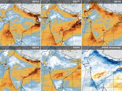 Lockdown Impact: NASA shared a stunning picture of India which never happened before | NASA ने साझा की भारत की चौंका देने वाली तस्वीर, जो कभी नहीं हुआ वो लॉकडाउन ने कर दिखाया