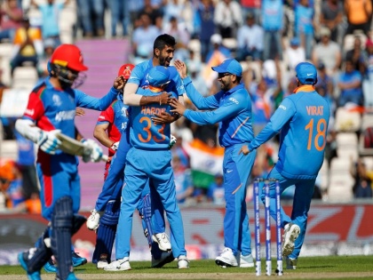 ICC World Cup 2019: India vs Afghanistan, BCCI gets trolled for using thump word after India close win over Afghanistan | IND vs AFG: बीसीसीआई ने भारत की जीत के बाद लिखा कुछ ऐसा, फैंस ने कर दिया ट्रोल, फिर डिलीट कर दिया ट्वीट