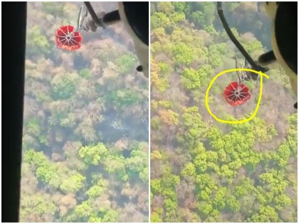 Indian Air Force Mi-17 helicopter landed to extinguish burning goa forests dropped 25000 liters water from sky | VIDEO: धधक रहे गोवा के जगंलों की आग बुझाने को उतरा भारतीय वायुसेना का Mi-17 हेलीकॉप्टर, आसमान से ऐसे गिराया 25 हजार लीटर पानी