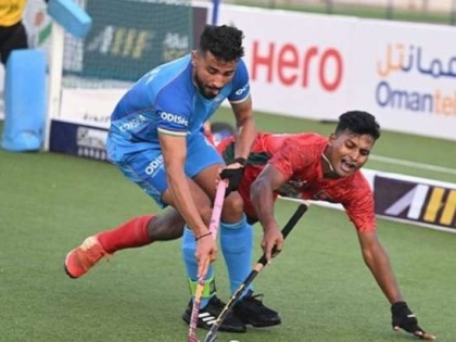 Asian hockey 5s World Cup Qualifier India vanquish Bangladesh 15-1 in Men's Asian hockey 5s World Cup Qualifier | Asian hockey 5s World Cup Qualifier: भारत ने बांग्लादेश को 15-1 से रौंदा, मनिंदर सिंह और मोहम्मद राहील ने 7 गोल किए