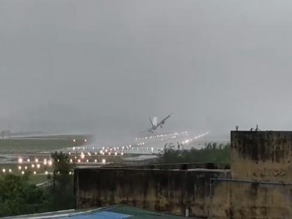 VIDEO: Scary scene at Chennai airport, Indigo plane failed to land, flight took off as soon as it touched the runway | VIDEO: चेन्नई एयरपोर्ट का डरावना दृश्य, इंडिगो का विमान उतरने में रहा विफल, रनवे को छूते ही टेक-ऑफ कर गई फ्लाइट