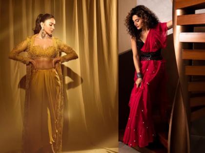 Karwa Chauth 2025 wear Indo-Western outfits this Karwa Chauth you'll look amazing | Karwa Chauth 2025: एथनिक पहनकर हो गई हैं बोर, तो इस करवा चौथ पहनें इंडो वेस्टर्न आउटफिट; लगेंगी कमाल Karwa Chauth 2025 wear Indo-Western outfits this Karwa Chauth you'll look amazing | Karwa Chauth 2025: एथनिक पहनकर हो गई हैं बोर, तो इस करवा चौथ पहनें इंडो वेस्टर्न आउटफिट; लगेंगी कमाल