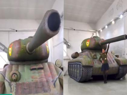 Iran is using 900,000 Chinese inflatable fake tanks to confuse US military attacks: Viral post claims | ईरान यूएस मिलिट्री हमलों को कन्फ्यूज करने के लिए इस्तेमाल कर रहा है 900,000 चीनी हवा भरे हुए नकली टैंक: वायरल पोस्ट में दावा, VIDEO Iran is using 900,000 Chinese inflatable fake tanks to confuse US military attacks: Viral post claims | ईरान यूएस मिलिट्री हमलों को कन्फ्यूज करने के लिए इस्तेमाल कर रहा है 900,000 चीनी हवा भरे हुए नकली टैंक: वायरल पोस्ट में दावा, VIDEO