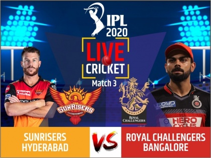 Indian Premier League 2020, Sunrisers Hyderabad vs Royal Challengers Bangalore, 3rd Match, Live Score Updates: | IPL 2020, SRH vs RCB, 3rd Match: डेब्यू मैच में देवदत्त पड्डीकल का अर्धशतक, आरसीबी का जीत के साथ आगाज