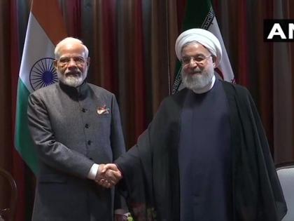 PM Modi meets Iranian President Hassan Rouhani between US and Iran Tensions, discusses these issues | अमेरिका और ईरान में तनातनी के बीच ईरानी राष्ट्रपति हसन रूहानी से मिले पीएम मोदी, इन मुद्दों पर हुई चर्चा