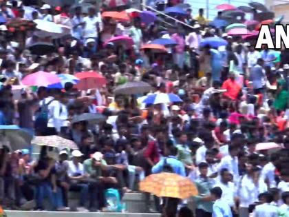Aditya L1 Launch Crowd chants 'Bharat Mata Ki Jai' as ISRO's PSLV rocket carrying Aditya L-1 lifts off from Sriharikota India’s PSLV rocket on maiden solar see 5 video | Aditya L1 Launch: चांद पर ‘सॉफ्ट लैंडिंग’ के बाद सूर्य पर ‘आदित्य एल1’, भीड़ ने 'भारत माता की जय' के नारे लगाए, देखें 5 वीडियो Aditya L1 Launch Crowd chants 'Bharat Mata Ki Jai' as ISRO's PSLV rocket carrying Aditya L-1 lifts off from Sriharikota India’s PSLV rocket on maiden solar see 5 video | Aditya L1 Launch: चांद पर ‘सॉफ्ट लैंडिंग’ के बाद सूर्य पर ‘आदित्य एल1’, भीड़ ने 'भारत माता की जय' के नारे लगाए, देखें 5 वीडियो
