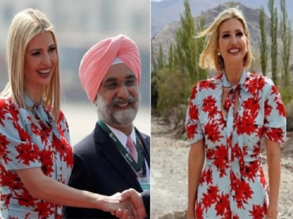 Donald Trump daughter Ivanka repeats her floral dress in India Visit, know its price | डोनाल्ड ट्रंप के साथ भारत आईं उनकी बेटी इवांका ने रिपीट की अपनी ड्रेस, इस मौके पर पहन चुकी हैं पहले भी, जानें इसकी कीमत