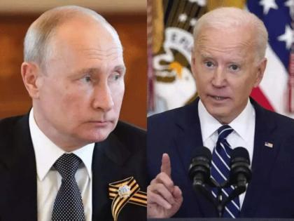 US President Joe Biden said Vladimir Putin an aggressor he chose war in Ukraine tightened economic sanctions on Russia | Russia Ukraine War: अमेरिकी राष्ट्रपति जो बाइडन ने पुतिन को आक्रमणकारी बताते हुए दी ये चेतावनी, रूस पर आर्थिक प्रतिबंध भी कड़े किए US President Joe Biden said Vladimir Putin an aggressor he chose war in Ukraine tightened economic sanctions on Russia | Russia Ukraine War: अमेरिकी राष्ट्रपति जो बाइडन ने पुतिन को आक्रमणकारी बताते हुए दी ये चेतावनी, रूस पर आर्थिक प्रतिबंध भी कड़े किए