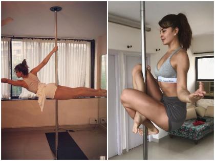 jacqueline fernandez viral pole dance video  | आपके होश उड़ाने के लिए काफी है जैकलीन का यह कातिलाना पोल डांस, देखें वायरल वीडियो