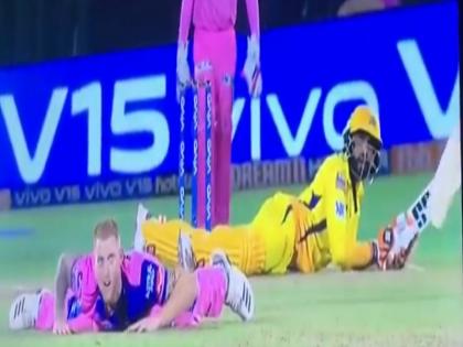 जडेजा और स्टोक्स दोनों जमीन पर गिर पड़े!