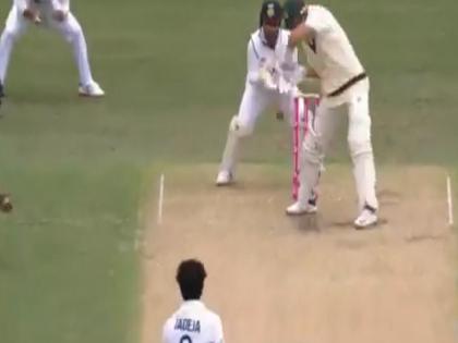 India Vs Australia 3rd test Ajinkya Rahane catch on Ravindra Jadeja bowl to Marnus Labushen | IND Vs AUS: रवींद्र जडेजा की गेंद पर रहाणे ने कैसे लिया मार्नस लाबुशेन का कैच, हो रही है खूब तारीफ, देखें वीडियो