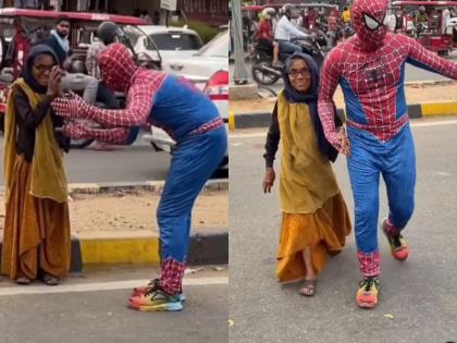 Spider Man of Jaipur something different helps people from wages user says This is what happened | जयपुर का ये स्पाइडर मैन है कुछ अलग, मजदूरी से लेकर लोगों की करता है मदद, यूजर बोल- 'ये हुई न बात'