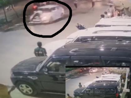 Jaipur Man Clings Onto His Stolen Car Bonnet To Catch Thieves As Driver Speeds UP video viral | Watch: खुद की चोरी कार देख बदमाशों को पकड़ने निकला मालिक, बोनट पर लटक की गाड़ी रोकने की कोशिश; वीडियो वायरल