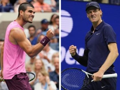 US Open Tennis 2025 Jannik Sinner Carlos Alcaraz clash third consecutive title clash top-2 players Novak Djokovic again misses out 25th Grand Slam | अमेरिकी ओपन टेनिस 2025ः सिनर और अल्काराज में भिड़ंत, लगातार तीसरा अवसर, शीर्ष-2 खिलाड़ी में खिताबी टक्कर, फिर 25वें ग्रैंड स्लैम से चूके जोकोविच