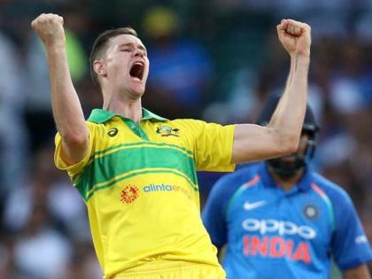 India vs Australia: Jason Behrendorff joked about taking a wicket in odi debut, did same in sydney ODI | IND vs AUS: इस ऑस्ट्रेलियाई तेज गेंदबाज ने सिडनी वनडे से पहले किया था ये 'मजाक', मैच में हो गया सच