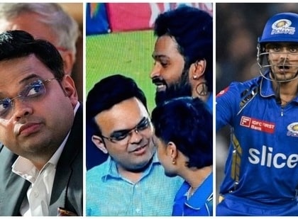 watch IPL 2024 Jay Shah's classy gesture for Ishan Kishan goes viral, has lengthy chat with MI star weeks after BCCI contract snub | IPL 2024: ईशान किशन और जय शाह में बात, उम्मीद की किरण जगी, मिल सकता है बीसीसीआई अनुबंध, देखें वीडियो