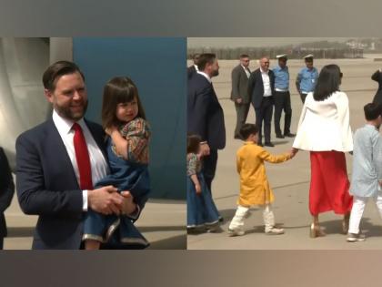 Kurta Pyjamas, Anarkali live JD Vance's Children Land In India In Ethnic Attire embroidered jacket see video | Kurta Pyjamas, Anarkali: कुर्ता, पायजामा और अनारकली सूट और जैकेट?, जीत लिया भारतीय का दिल Kurta Pyjamas, Anarkali live JD Vance's Children Land In India In Ethnic Attire embroidered jacket see video | Kurta Pyjamas, Anarkali: कुर्ता, पायजामा और अनारकली सूट और जैकेट?, जीत लिया भारतीय का दिल