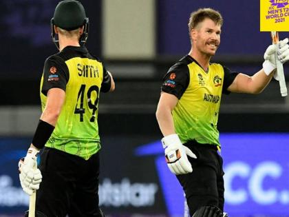 australia vs sri lanka t20 world cup australia defeat sri lanka by 7 wickets | T20 World Cup:ऑस्ट्रेलिया ने श्रीलंका को हराकर टी20 विश्व कप में दर्ज की अपनी लगातार दूसरी जीत, आसान हुई सेमीफाइनल की राह