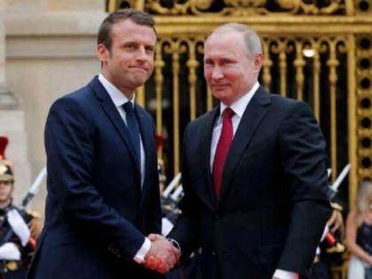 Ukraine Crisis putin's refusal to stop attack french president emmanuel macron tweet | Russia Ukraine Crisis: पुतिन का युद्ध रोकने से साफ इनकार, फ्रांस के राष्ट्रपति इमैनुअल मैक्रों ने फोन पर की बात